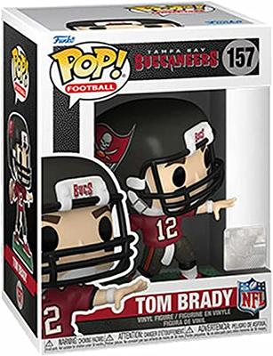 Pop Sports: Bucs Tom Brady #157 Vinyl Figure (Bundle with Eco Tek Protector  Case and Funko Pop Shipper Box for Additional Protection)