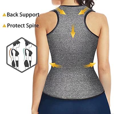 HOPLYNN Neoprene Sauna Sweat Waist Trainer Corset Trimmer Vest for