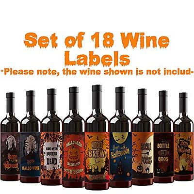 48 Pieces Halloween Bottle Labels Halloween Apothecary Labels Wine Stickers  Halloween Party Decoration Witch Bottle Stickers for Event Dinner Supplies  - Yahoo Shopping