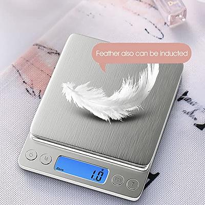 Digital Kitchen Scale, LCD Display 1g/0.1oz Precise Stainless