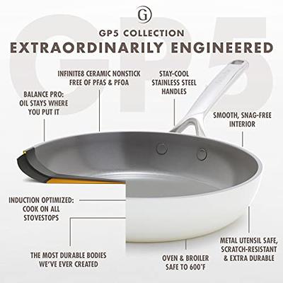 GreenPan GP5 Stainless Steel 12 Frypan with Lid & Mirror Handles