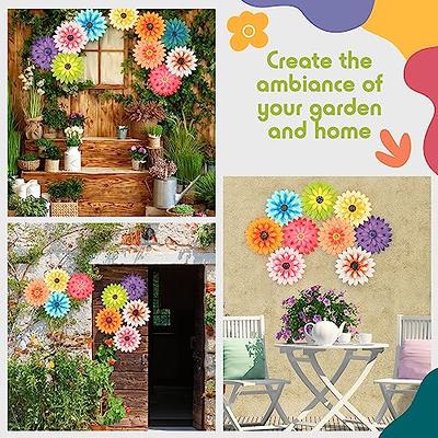 Zhehao 9 Pcs 8 Inch Metal Flower Wall Art Hanging 3D Daisy Decor Metal  Flowers Outdoor Decor Multicolored Layered Floral Sunflower Wall  Decorations for Indoor Home Room Office Garden Porch Patio - Yahoo Shopping
