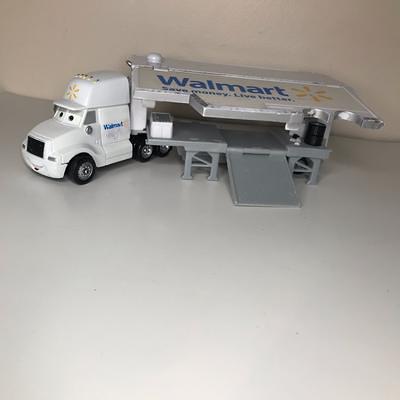 Disney Toys Disney Pixar Cars Wally Hauler Walmart Semi Truck Color White Size 1 55 Scale Yahoo Shopping