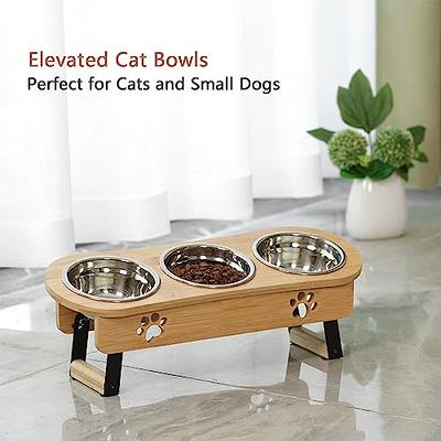 Elevated Ceramic Bowl w/ Adjustable Stand