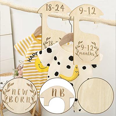 Wood Baby Closet Dividers, From Newborn To 24 Months Baby Clothes