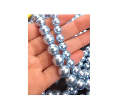 10mm Shell Pearls (White) (16 Strand)