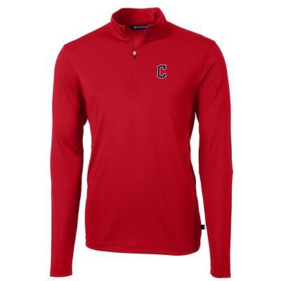 Men's Cutter & Buck Red/Navy Boston Red Sox Virtue Eco Pique Micro Stripe Recycled Big Tall Polo