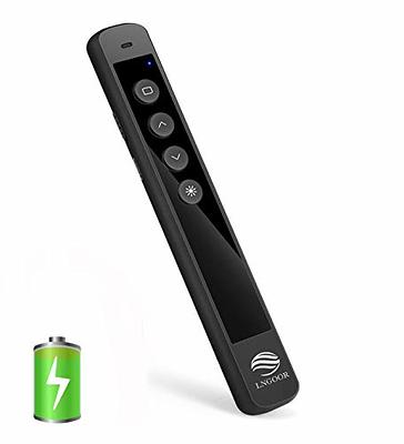 Presentation Clicker Wireless Presenter Remote, PowerPoint Clickers with  Laser Pointer, RF 2.4GHz USB Wireless Presenter Clicker for PowerPoint  Presentations for Mac/Laptop/Computer 