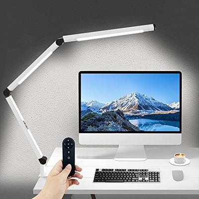 Lepro Clip on Desk Lamp LED Reading light Dimmable USB Clamp Lamp with 3  Color Modes 10 Brightness, Adjustable Flexible Gooseneck Table Light for  Bed Headboard, Workbench, Home Office, Computer, Black 