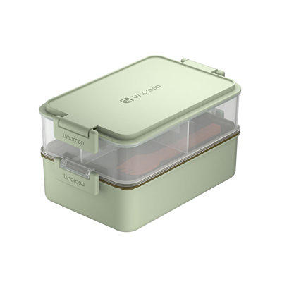 LLXIAO Stainless Steel Bento Box Adult Lunch Box with lunch bag