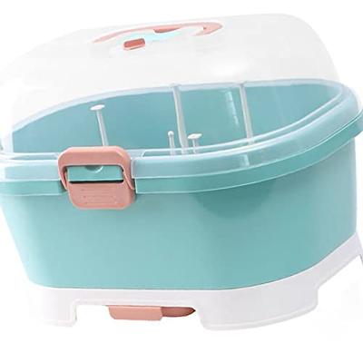 Portable Baby Bottles Drying Rack Storage Box Feeding Bottle Drying Rack  Feeding Bottle Shelf Container Baby Bottle Storage Box Dust proof Drain