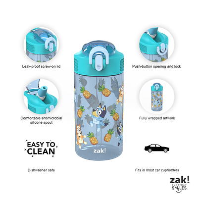 Bluey Kids Leak Proof Water Bottle with Push Button Lid and Spout