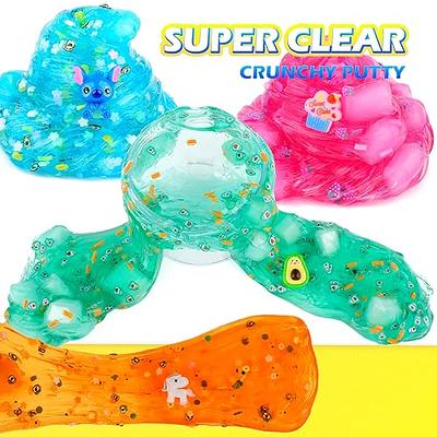 Best Deal for Stress Relief Toy,Slime Toy, Clear Crystal Slime Multicolor