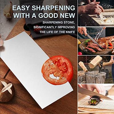 Knife Sharpening Stone Set - XINLINE 4 Side Grit 400/1000 3000/8000  Whetstone Sharpener Stone Kit, Premium kitchen Knife Sharpener, Bamboo  Base, Flattening Stone, Angle Guide and Cut Resistant Gloves - Yahoo  Shopping