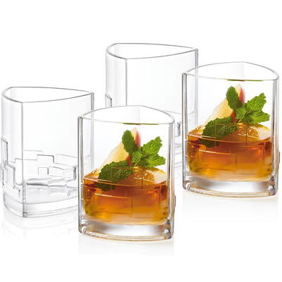 MasterPRO Set of 2-Whiskey Glasses - 12.85 oz., Clear