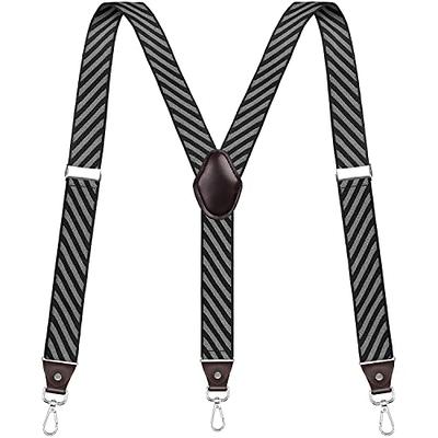 6 inch Adjustable Elastic and Metal Garter Straps Suspenders