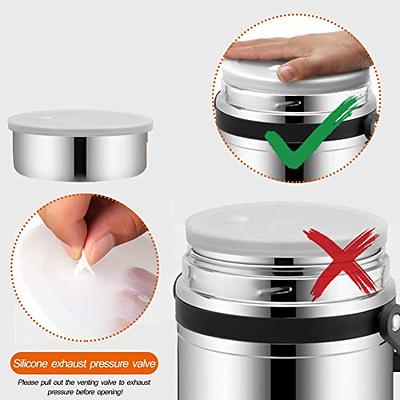 Stackable Thermal Containers, 2-Tier Double Wall Vacuum Insulated Food Jar  Thermos For Hot Food