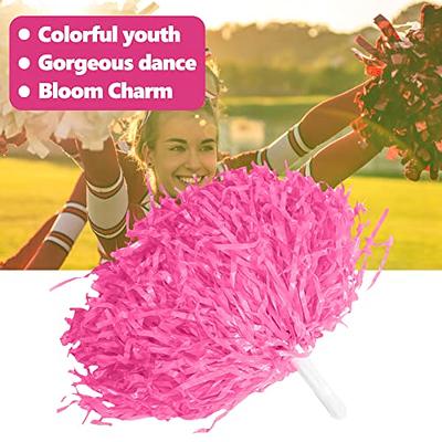 VGEBY 2 Pcs Cheerleader Pom Poms for Sports Party Dance Accessory (Yellow)  Cheer Pom Poms White 2 Pcs Childrens Pom Poms Pom Poms Cheerleading Kids