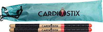 GRIP STIX 15 Long BLUE with Black Non-Slip Grip Drumsticks - Ideal for All  Drumming; Cardio, Fitness, Aerobic & Workout Exercises