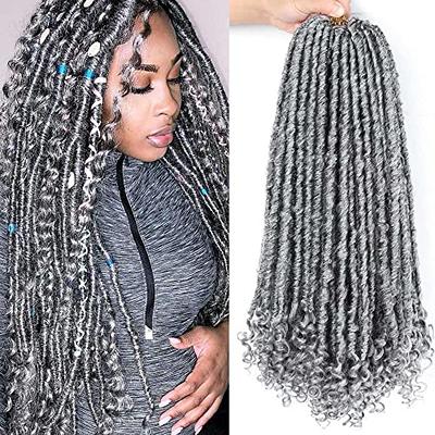 Long Straight Crochet Braids Soft Faux Locs Synthetic Dreadlocks