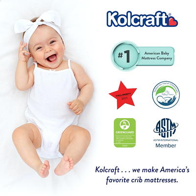 Kolcraft Pediatric 800 Extra Firm Crib & Toddler Mattress, 80 Coil,  Waterproof, Gray - Yahoo Shopping