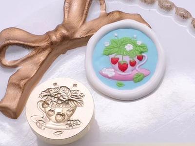 3D Strawberry Wax Seal Stamp/Strawberry's Cup Wax Sealing Kit /Birthday  Gift Envelopes Stamp - Yahoo Shopping