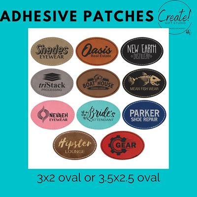 50 Pack Blank Leatherette Hat Patch with Adhesive, Rectangle Laserable  Leatherette Patch, Faux Leather Patches for Hats Custom Fabric Repair Sew  Laser