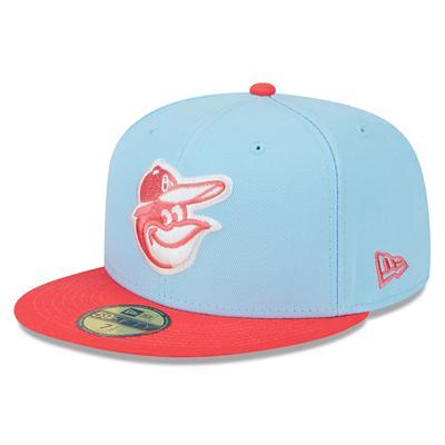 New Era Men's Royal Baltimore Orioles Logo White 59FIFTY Fitted