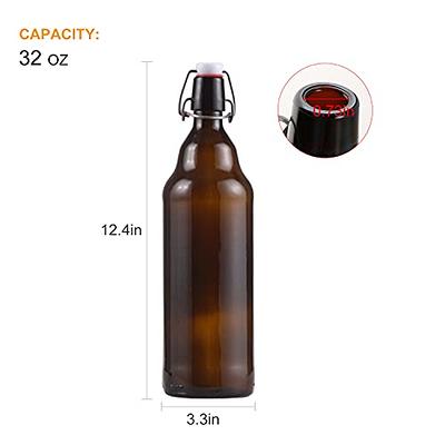 1 Liter Swing Top clear bottles - Great for Home Brewing