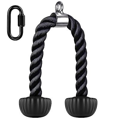Kipika Tricep Rope - Heavy Duty Nylon Rope with Soft Rubber Ends