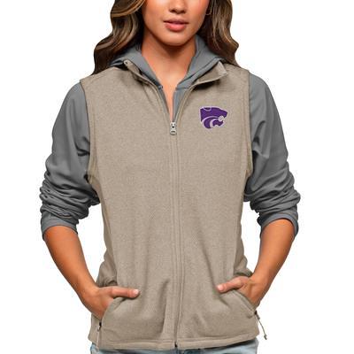 Women's Antigua Oatmeal Western Michigan Broncos Course Full-Zip