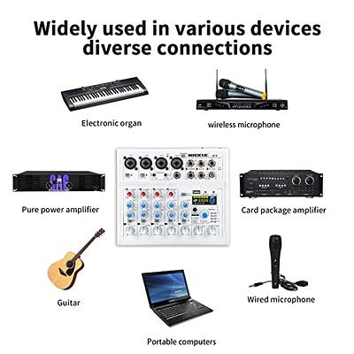  Mixers Audio 8 Channel Mixer, Dj Mixer Board Mixer Audio  Bluetooth MP3 Mixer for Music With 99 Kinds of DPS Digital Effects, Usb Audio  Mixer for Karaoke Speakers : Musical Instruments