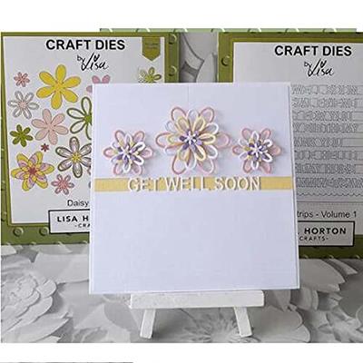 Word Letter Strips Metal Die Cuts,Letter Flower Word Happy Cutting