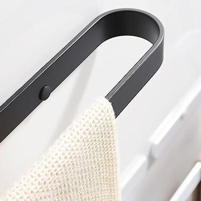 Taozun Hand Towel Holder/Hand Towel Bar - Black Face Towel Holder Self  Adhesive Towel Ring for