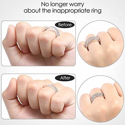 8 Sizes Silicone Anti Lost Invisible Clear Ring Resizer Loose