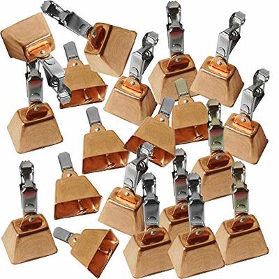 Fish WOW! 20pcs Fishing Copper Bell Alert with Eagle Clamp Clips