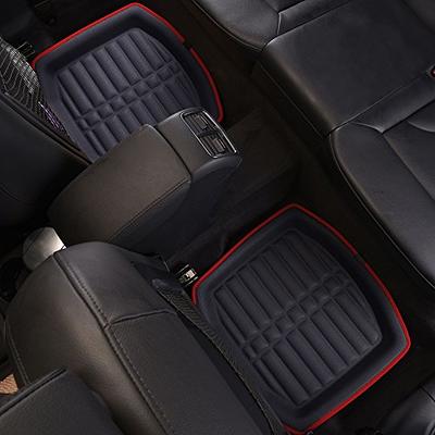 FH Group Automotive Floor Mats - PU Leather Floor Mats, Deep Dish Design,  Floor Mats for Cars