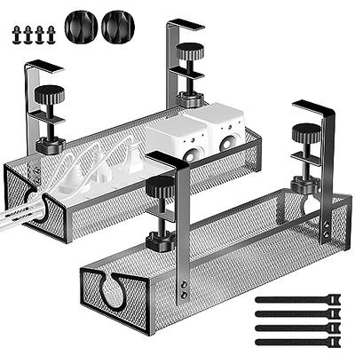 Under Desk Cable Management Tray No Drill Steel Desk Cable - Temu