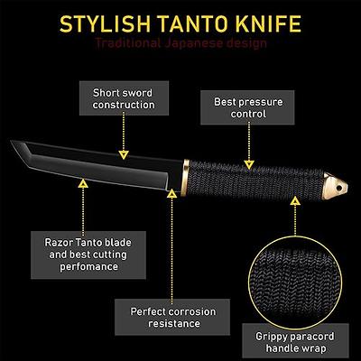  Tactical Knife for Men - Black Pocket Knife - Best