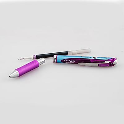 Pentel EnerGel Deluxe RTX Retractable Liquid Gel Pen, Medium Line, Needle  Tip, Violet Ink, Box of 12 (BLN77-V) - Yahoo Shopping