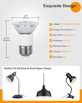 DOMMIA Plant Light for Indoor Plants, Full Spectrum LED Grow Light Bulb,  Warmwhite Indoor Plant Lights