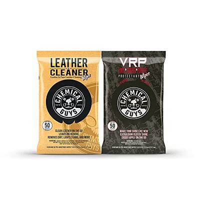 Chemical Guys PMWSPI20850 Leather Cleaner And PMWTVD10750 VRP Shine and  Protectant Wipes, Safe for Cars, Trucks, SUVs, Motorcycles, Jeeps, RVs &  More (100 Ct) 2 Pack - Yahoo Shopping