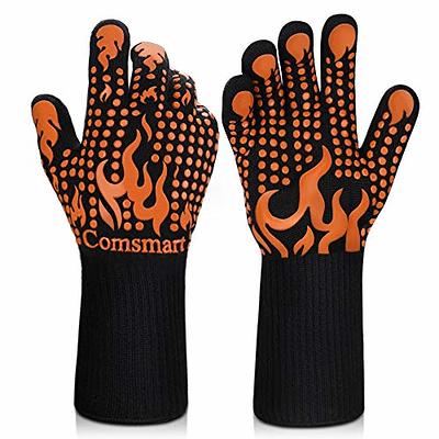 1 Alselo Silicone Oven Mitts Heat Resistant 932 With Waterproof Non-Slip  Kitchen Mittens, Set Of 2 Extra Long Oven Gloves With Sof