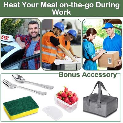 Electric Heating Lunch Box, Portable For Home, Office, Car, And