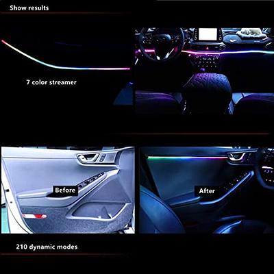 1 in 5 USB Car Interior Atmosphere Ambient Lights RGB Fiber Optic