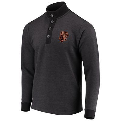 San Francisco Giants Starter Women's Baseline Raglan Pullover Sweatshirt -  Black/Orange