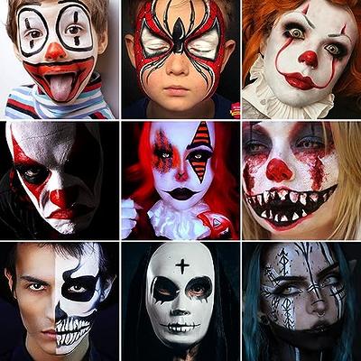 6 Color Face Painting Clown Makeup Creamy Halloween Black - Temu