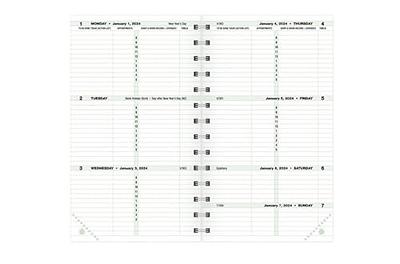 Day-timer coastlines 2023 Two Page per Week Planner Refill Loose-leaf Portable