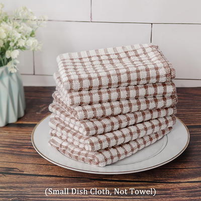 100% Cotton Flat Waffle Dish Cloths for Washing Dishes, 12x13, 4-Pack,  Breeze T-fal Textiles