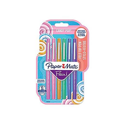 Paper Mate Flair 8pk Felt Pens 0.4mm Ultra Fine Tip Multicolored